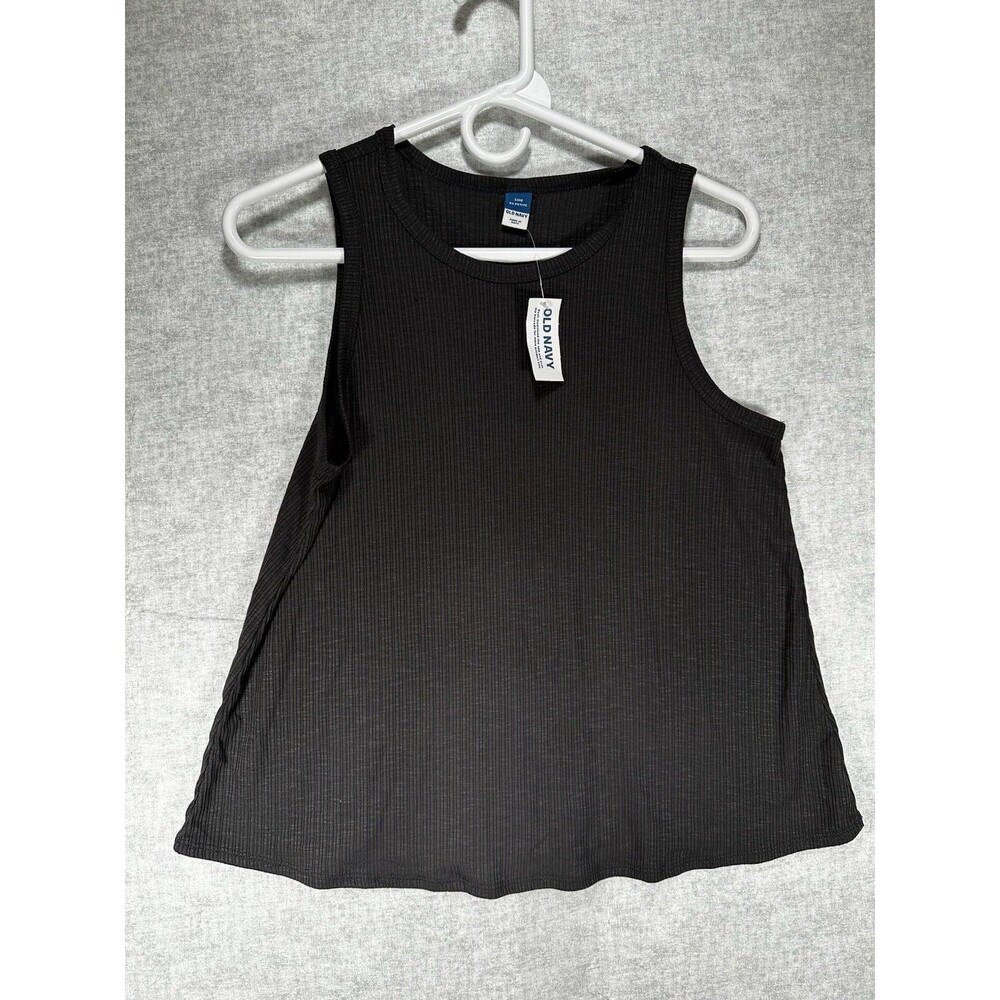 NWT Old Navy Luxe XS Petite Luxe Swing Stretch Tank Ribbed Top Gray